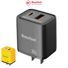 Củ sạc nhanh 20w 2 cổng - Basefast AMAZAON SERI B23