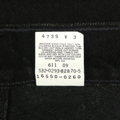 90s Levi’s 550 USA Black Denim Jeans Size Women 29