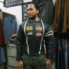 Schott USA Racer Leather Jacket Size M