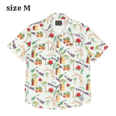 Black Flame Brand Hawaiian Shirt Size M