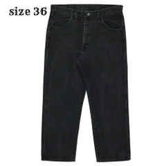 00s Rustler Black Denim Worker Jeans Size 36