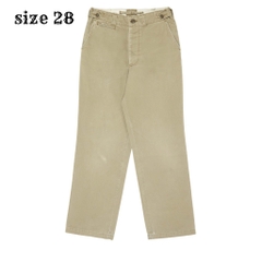 Schott Japan Type Military Khaki Trousers Size 28