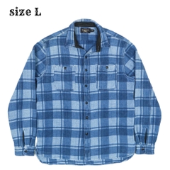 Double RL Heavy Flannel Work Shirt Size L