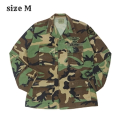 90s U.S. Army BDU Woodland Camo Jacket Size M