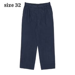 Papas Japan Made Navy Pleated Trousers Size 32