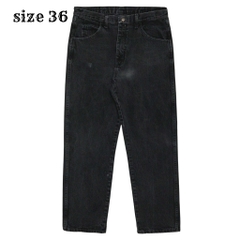 00s Rustler Black Denim Worker Jeans Size 36
