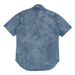 Eternal Indigo Canvas Western Shirt Size M