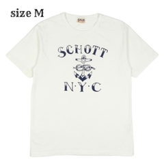 Schott NYC White T-Shirt Size M
