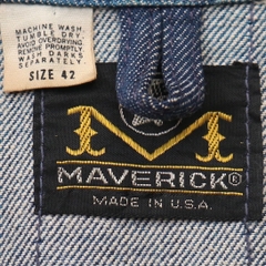 Vintage 70s Maverick Denim Jacket H-D Patch Size L