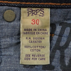 PRPS Selvedge Denim Jeans Size 30