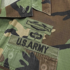 90s U.S. Army BDU Woodland Camo Jacket Size M