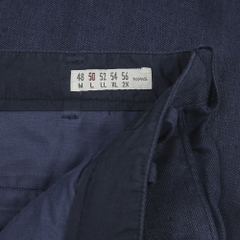 Papas Japan Made Navy Pleated Trousers Size 32