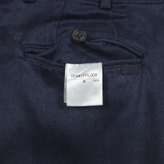 Papas Japan Made Navy Pleated Trousers Size 32