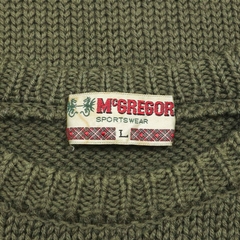 90s McGregor Military Olive Wool Sweatshirt Size M