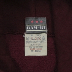 Bam-Bu Made in USA Heavy Cotton Hoodie Size XL