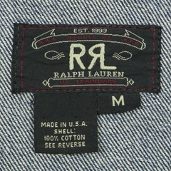 Double RL (RRL) USA Made Denim Jacket Size L
