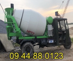 Bồn trộn bê tông 1.5m3 gắn xe 3 bánh
