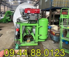 Bồn trộn bê tông 3m3 lắp đầu nổ