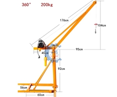 Cẩu xoay 360 độ Kento 200kg