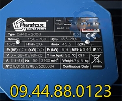 Máy bơm công nghiệp Pentax CM40-200B 5.5KW/7.5HP