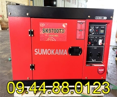 Máy phát điện chạy dầu Sumokama 6KW SK9700TD Cách âm