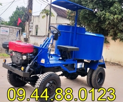 Máy trộn bê tông tự hành 9 bao 2 cầu