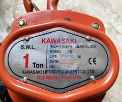 Pa lăng xích kéo tay Kawasaki 1 tấn 3m