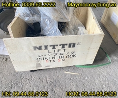 Pa lăng xích kéo tay Nitto 5 tấn 3m