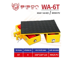 Con rùa chuyển hàng Bison 6 tấn WA-6T bánh PU xoay 180 độ