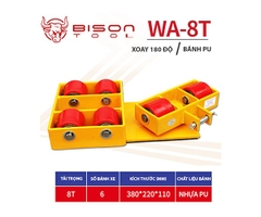 Con rùa chuyển hàng Bison 8 tấn WA-8T bánh PU xoay 180 độ