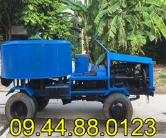 Xe trộn bê tông tự hành 18 bao 2 cầu