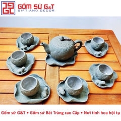 Bộ trà hồng sa sen ếch