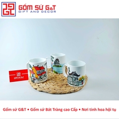 Cốc quai C vẽ cảnh Hà Nội