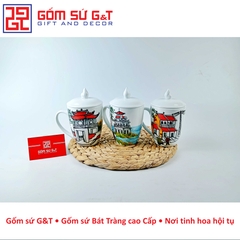 Cốc thóp vẽ cảnh Hà Nội