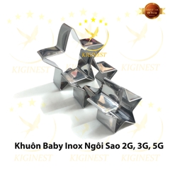 Khuôn Yến Baby Ngôi Sao - Inox Dày