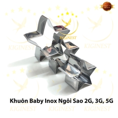 Khuôn Yến Baby Ngôi Sao - Inox Dày