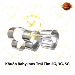 Khuôn Yến Inox Baby Trái Tim