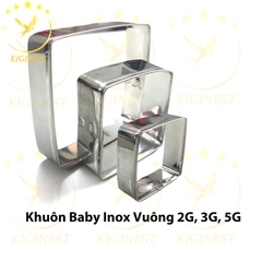 Khuôn Yến Baby Vuông 5G, 10G - Inox Dày