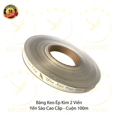 Băng Keo Ép Kim 2 Viền Yến Sào Cao Cấp - Vàng