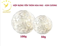 Hộp Hoa Mai Kim Cương Đựng Yến Tinh Chế 50g