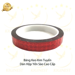 Băng keo Kim Tuyến Dán Hộp Yến Sào Cao Cấp - Màu Đỏ