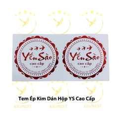 Tem Tròn Ép Kim 3 Chim Yến