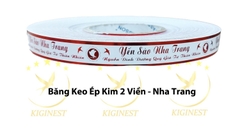 Băng Keo Ép Kim Yến 2 Viền Sào Nha Trang- Đỏ