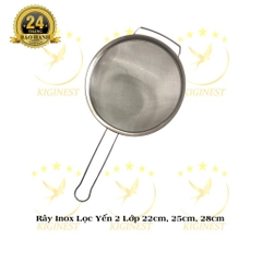 Rây Inox 2 Lớp 22cm, 25cm, 28cm