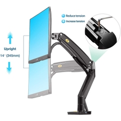 Giá kẹp bàn NB F100A đen (22