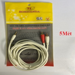 Dây AV 3 đầu HJD-AST350 5 MÉT. Đồng nguyên chất 100% -- Giá áp dụng Hộp 20s, ít hơn +1k