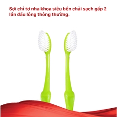 Bàn Chải Đánh Răng Lipzo Hello Vỉ Dành Cho Người Lớn Công Nghệ Lông Chỉ Tơ Nha Khoa Siêu Mảnh