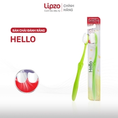 Bàn Chải Đánh Răng Lipzo Hello Vỉ Dành Cho Người Lớn Công Nghệ Lông Chỉ Tơ Nha Khoa Siêu Mảnh