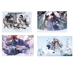 Set card Husky và sư tôn mèo trắng chính hãng Mẫu 5