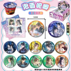 Huy hiệu Husky và sư tôn mèo trắng 15cm ngẫu nhiên